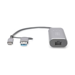 Karta sieciowa DIGITUS przewodowa USB 3.1 Typ C + USB A do 1… | PartsPC.pl
