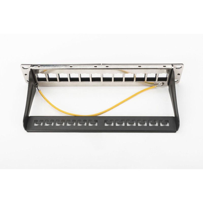 Patch panel pusty DIGITUS 10" 12 port 1U do modułów keystone… | PartsPC.pl