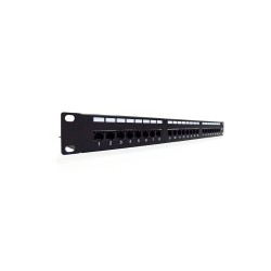 Patch panel DIGITUS 19" 24x RJ45 UTP kat. 6 1U z tacką | PartsPC.pl