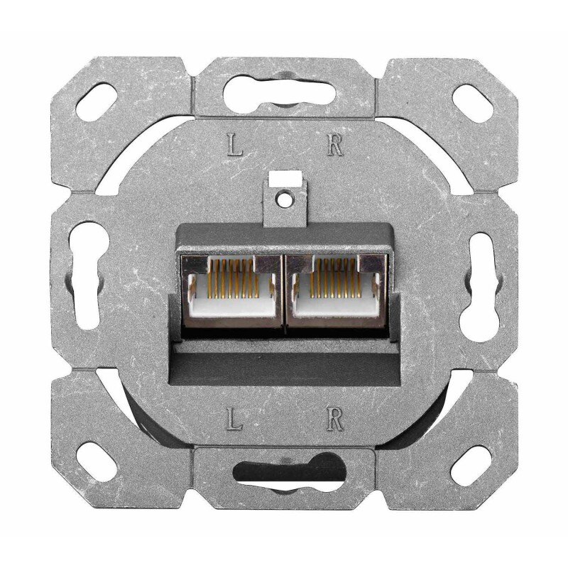 Gniazdo natynkowe DIGITUS 2x RJ45 ekranowane kat. 6 | PartsPC.pl