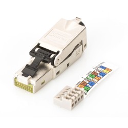 Wtyk RJ45 kat. 6A DIGITUS (8P8C) T568A/B 10GbE ekran., bezna… | PartsPC.pl
