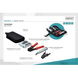 Zestaw narzędzi sieciowych DIGITUS DN-94022 z testerem okabl… | PartsPC.pl