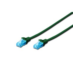 Patchcord DIGITUS UTP kat. 5e 2m PVC zielony | PartsPC.pl