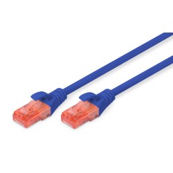Patchcord DIGITUS UTP kat. 6 0,5m PVC niebieski | PartsPC.pl
