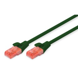 Patchcord DIGITUS UTP kat. 6 0,5m PVC zielony | PartsPC.pl