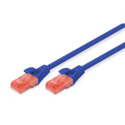Patchcord DIGITUS UTP kat. 6 1m PVC niebieski | PartsPC.pl