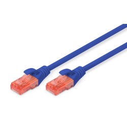 Patchcord DIGITUS UTP kat. 6 3m PVC niebieski | PartsPC.pl