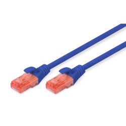 Patchcord DIGITUS UTP kat. 6 5m PVC niebieski | PartsPC.pl