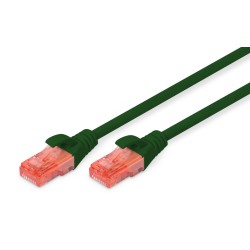 Patchcord DIGITUS UTP kat. 6 5m PVC zielony | PartsPC.pl