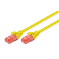 Patchcord DIGITUS UTP kat. 6 5m PVC żółty | PartsPC.pl