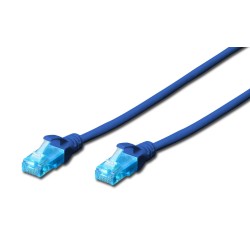 Patchcord DIGITUS UTP kat. 5e 1,5m PVC niebieski | PartsPC.pl