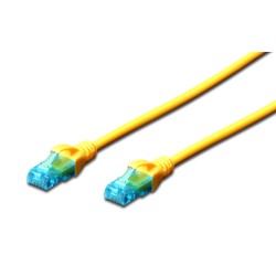 Patchcord DIGITUS UTP kat. 5e 1,5m PVC żółty | PartsPC.pl