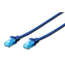 Patchcord DIGITUS UTP kat. 5e 20m PVC niebieski | PartsPC.pl