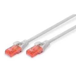 Patchcord DIGITUS UTP kat. 6 15m PVC szary | PartsPC.pl