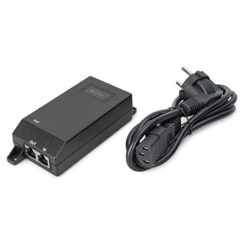 Zasilacz/Adapter PoE+ DIGITUS 802.3at aktywny max. 55V 30W 1… | PartsPC.pl