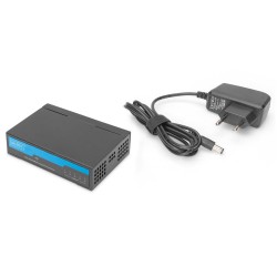 Switch niezarządzalny DIGITUS 5-portowy Gigabit Ethernet 10/… | PartsPC.pl