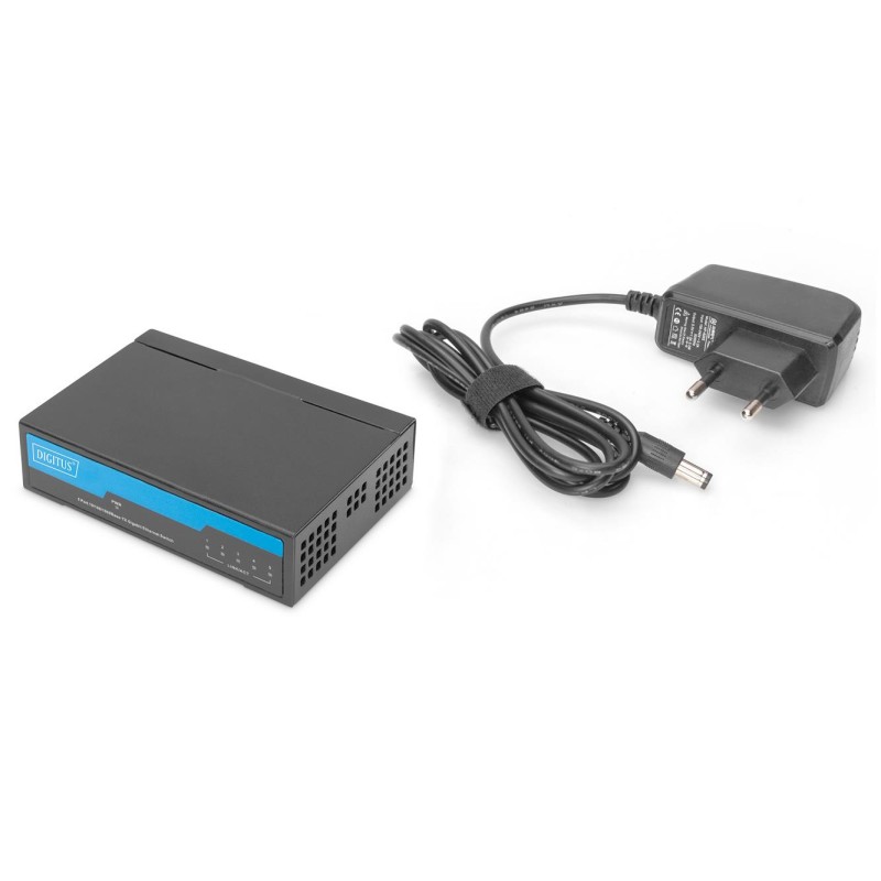 Switch niezarządzalny DIGITUS 5-portowy Gigabit Ethernet 10/… | PartsPC.pl