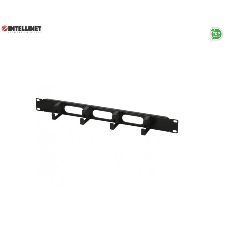 Organizer Kabli Intellient Rack 19" 1U 4x48mm, czarny | PartsPC.pl