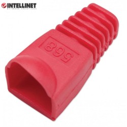 Osłonka Intellinet na RJ45, 10szt., czerwona | PartsPC.pl