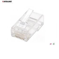 Wtyk Intellinet RJ45 8P/8C UTP Cat.5e/drut 100szt. | PartsPC.pl