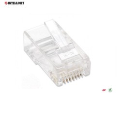 Wtyk Intellinet RJ45 8P/8C UTP Cat.5e/drut 100szt. | PartsPC.pl