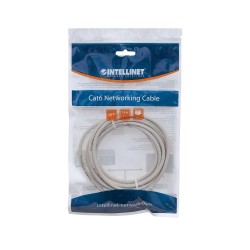 PatchCord 100% miedź Intellinet Cat.6 UTP, 0,5m, szary | PartsPC.pl