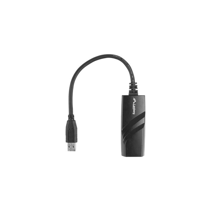 Karta sieciowa Lanberg USB 3.0 - RJ-45 1Gb na kablu | PartsPC.pl