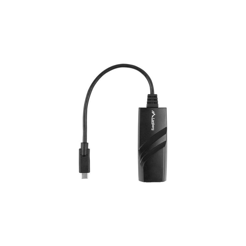Karta sieciowa Lanberg USB-C 3.1 - RJ-45 1Gb na kablu | PartsPC.pl