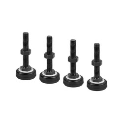 Zestaw 4 nóżek poziomujących M10 Lanberg do szaf Rack | PartsPC.pl
