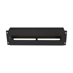 Panel dystrybucji napięć Lanberg 19" 3U z szyną DIN TS-35 czarny