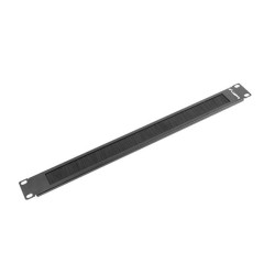 Panel szczotkowy Lanberg AK-1101-B do szafy 19" 1U czarny | PartsPC.pl