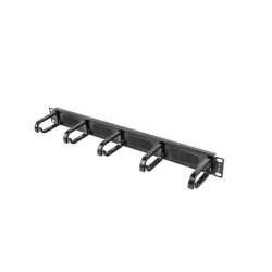 Organizer kabli Lanberg AK-1203-B 19" 1U z 5 uchwytami panel… | PartsPC.pl