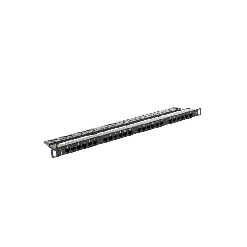 Patch panel Lanberg PPU6-0024-B 24 port 0.5U kat.6 czarny | PartsPC.pl