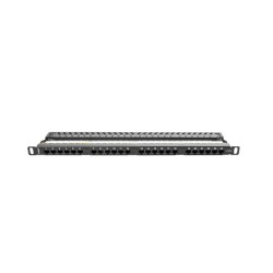 Patch panel Lanberg PPU6-0024-B 24 port 0.5U kat.6 czarny | PartsPC.pl