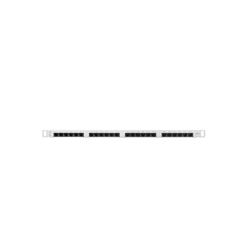 Patch panel Lanberg PPU6-0024-S 24 port 0.5U kat.6 szary | PartsPC.pl