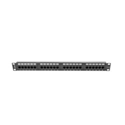 Patch panel Lanberg PPU5-1024-B 24 port 1U kat.5e czarny | PartsPC.pl