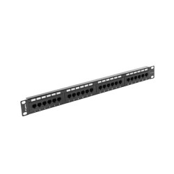 Patch panel Lanberg PPU5-1024-B 24 port 1U kat.5e czarny | PartsPC.pl