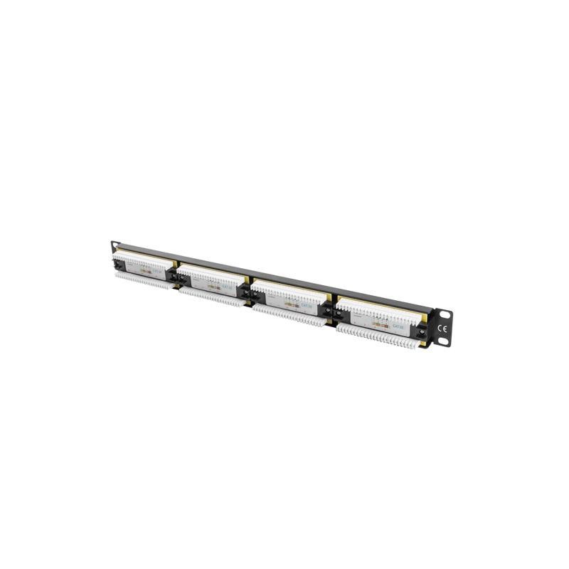 Patch panel Lanberg PPU5-1024-B 24 port 1U kat.5e czarny | PartsPC.pl