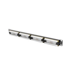 Patch panel Lanberg PPU6-1024-B 24 port 1U kat.6 czarny | PartsPC.pl
