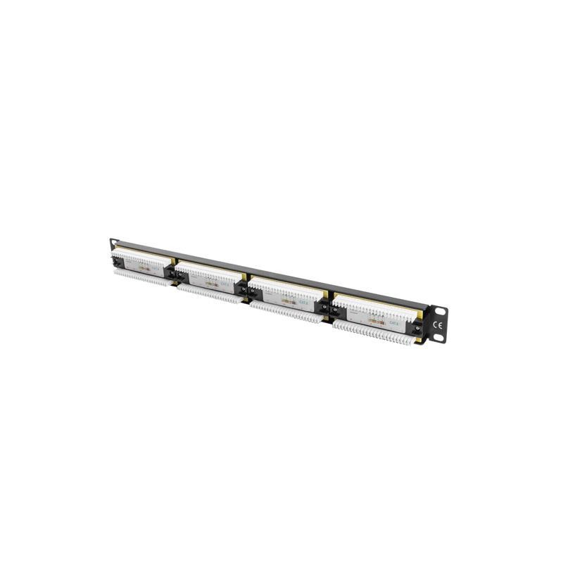 Patch panel Lanberg PPU6-1024-B 24 port 1U kat.6 czarny | PartsPC.pl