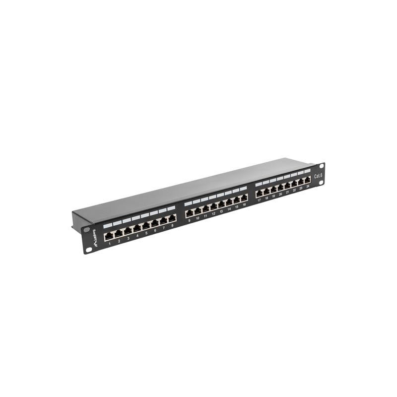 Patch panel Lanberg PPS6-1024-B 24 port 1U kat.6 ekranowany … | PartsPC.pl