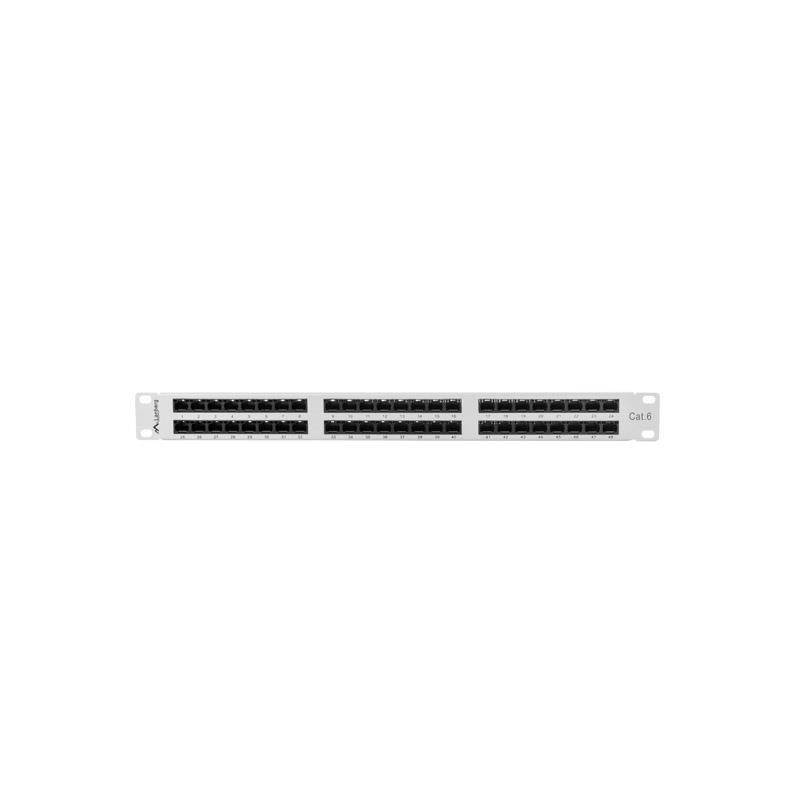 Patch panel Lanberg PPU6-1048-S 48 port 1U kat.6 szary