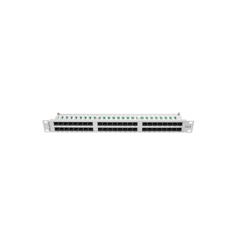 Patch panel Lanberg PPU6-1048-S 48 port 1U kat.6 szary
