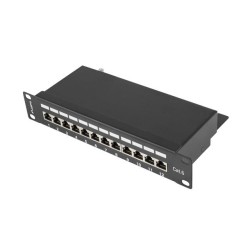 Patch panel Lanberg PPF6-9012-B 12 port 1U 10" kat.6 ekranow… | PartsPC.pl