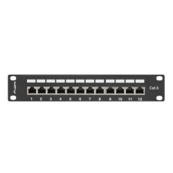 Patch panel Lanberg PPF6-9012-B 12 port 1U 10" kat.6 ekranow… | PartsPC.pl