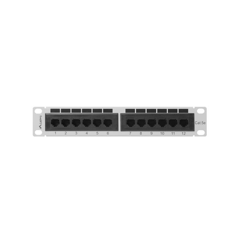 Patch panel Lanberg PPU5-9012-S 12 port 1U 10" kat.5e szary… | PartsPC.pl