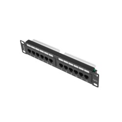 Patch panel Lanberg PPU6-9012-B 12 port 1U 10" kat.6 czarny… | PartsPC.pl