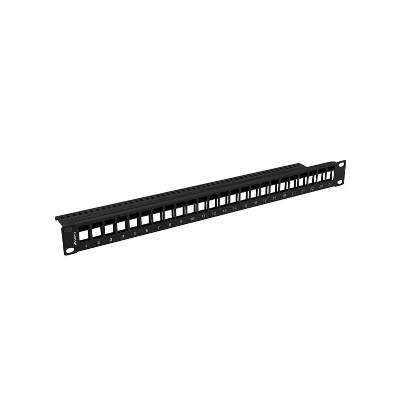 Patch panel pusty Lanberg PPKS-1024-B 24 port 1U 19" do modu… | PartsPC.pl