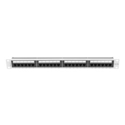 Patch panel Lanberg 24 port 1U kat.6A szary | PartsPC.pl