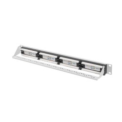 Patch panel Lanberg 24 port 1U kat.6A szary | PartsPC.pl